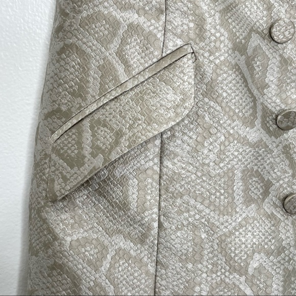 Jenni Kayne Snake Print Silk Blend Strapless Dress - Picture 5 of 9